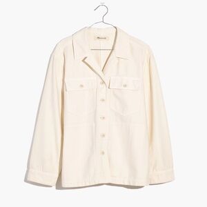 Madewell Drakefield Shirt Jacket size Small Ecru